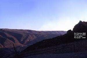 MERS EL KEBIR B VUE DU FORT SANTON SUR UN COUCHER DE SOLEIL SUR LE  MURDJADJO 1964